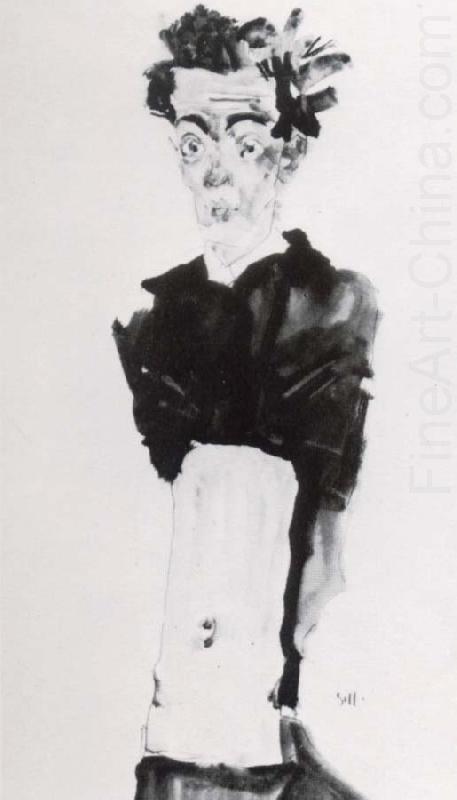 Self portrait, Egon Schiele